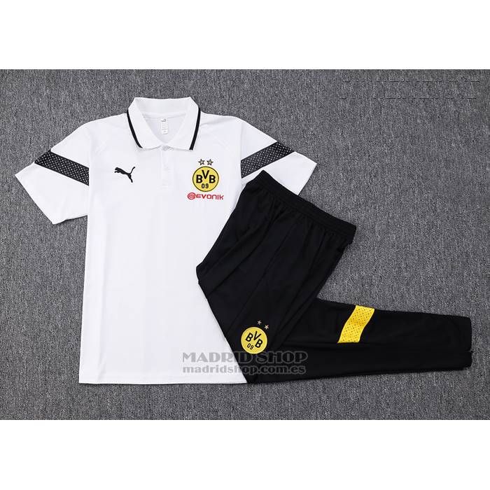 Conjunto Polo del Borussia Dortmund 2023-2024 Blanco